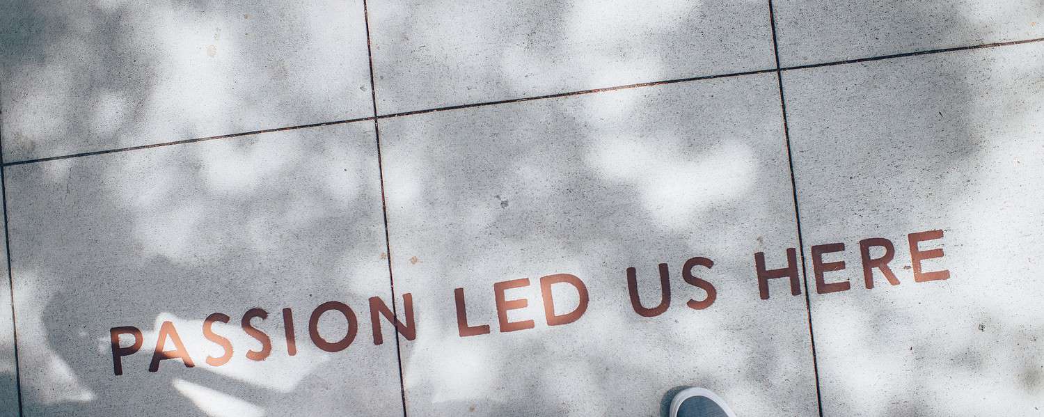 Passion led us here on the sidewalk Utopian Adventures